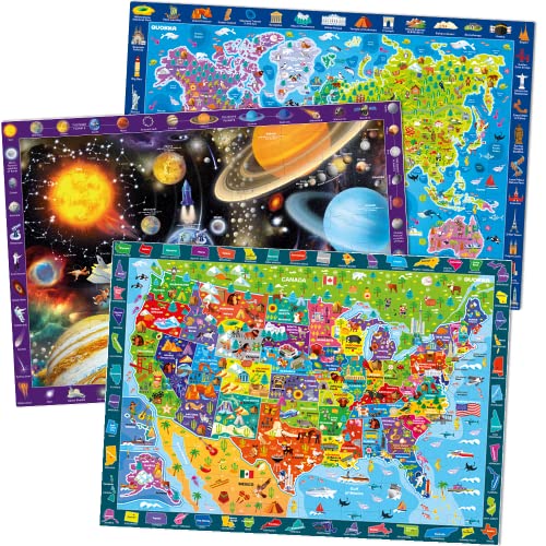 100 Piece Puzzles for Kids Ages 48 3 Pack Floor Puzzles for Kids 8
