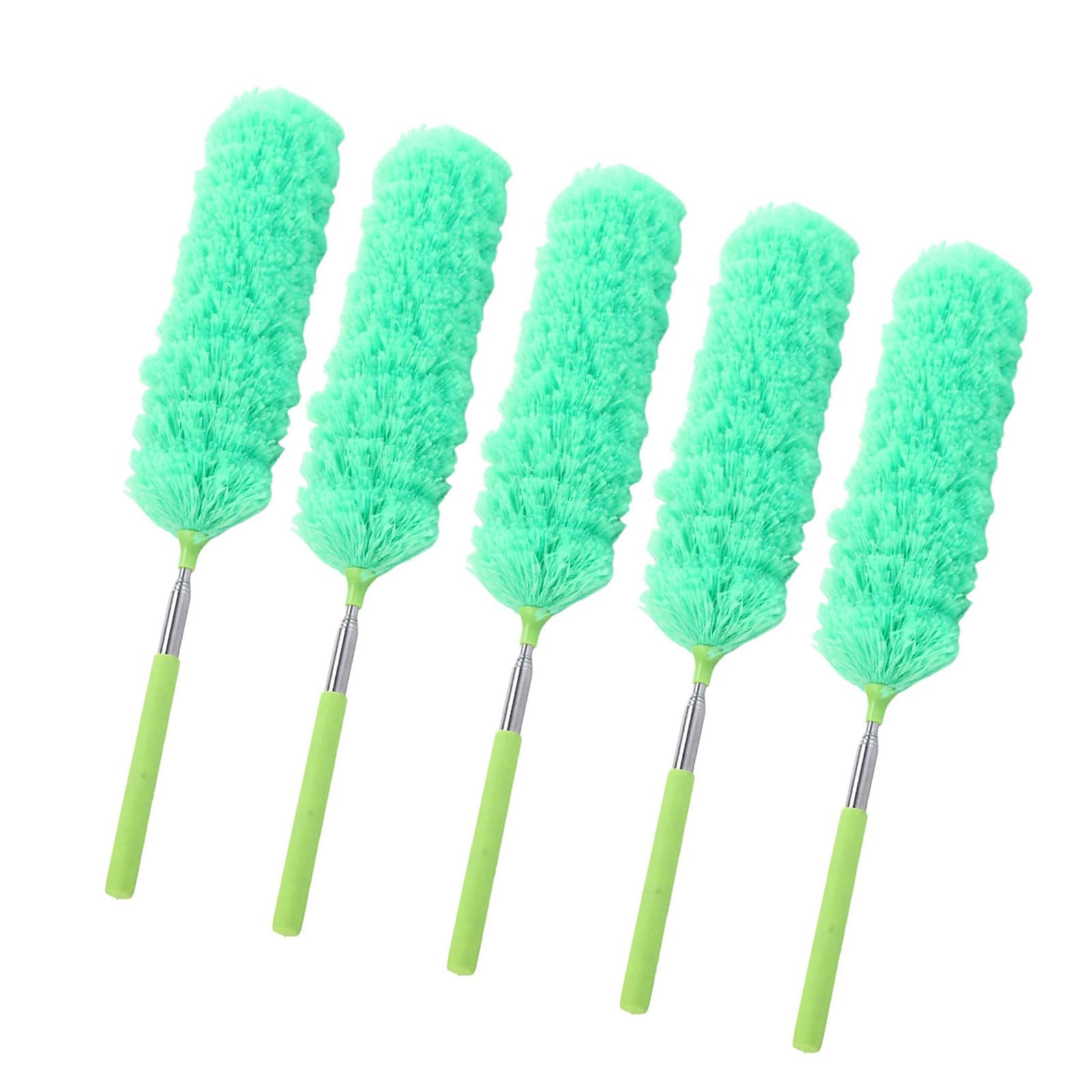 NEWFT Multiple Angled Bendable Fiber Dusters Remover Telescopic Rod Cleaner Reaches Behind Appliances and Under Furniture Telescopic Cleaning Dusters