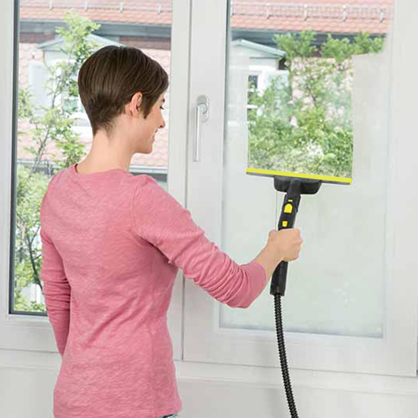 Buse de fenêtre compatible avec nettoyeur vapeur Karcher SC1, SC2, SC3, SC4, SC5, SC7, convient pour fenêtres, miroirs