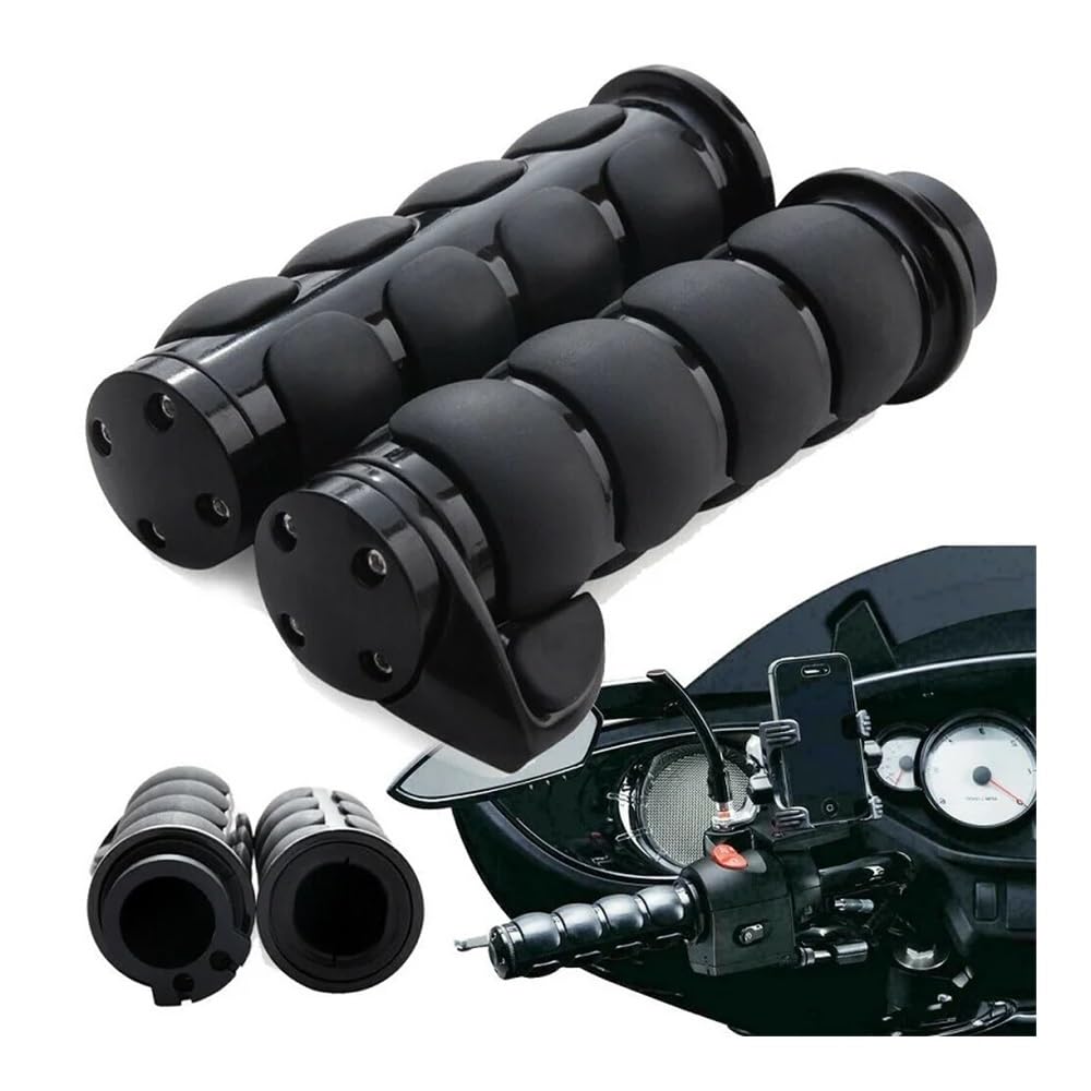 Manopole cromate per moto da 1 "manubrio adatto per Har&ley Dyna Sportster Cruiser Soft Touch Comfort impugnatura per parti di motociclette Manopole manubrio