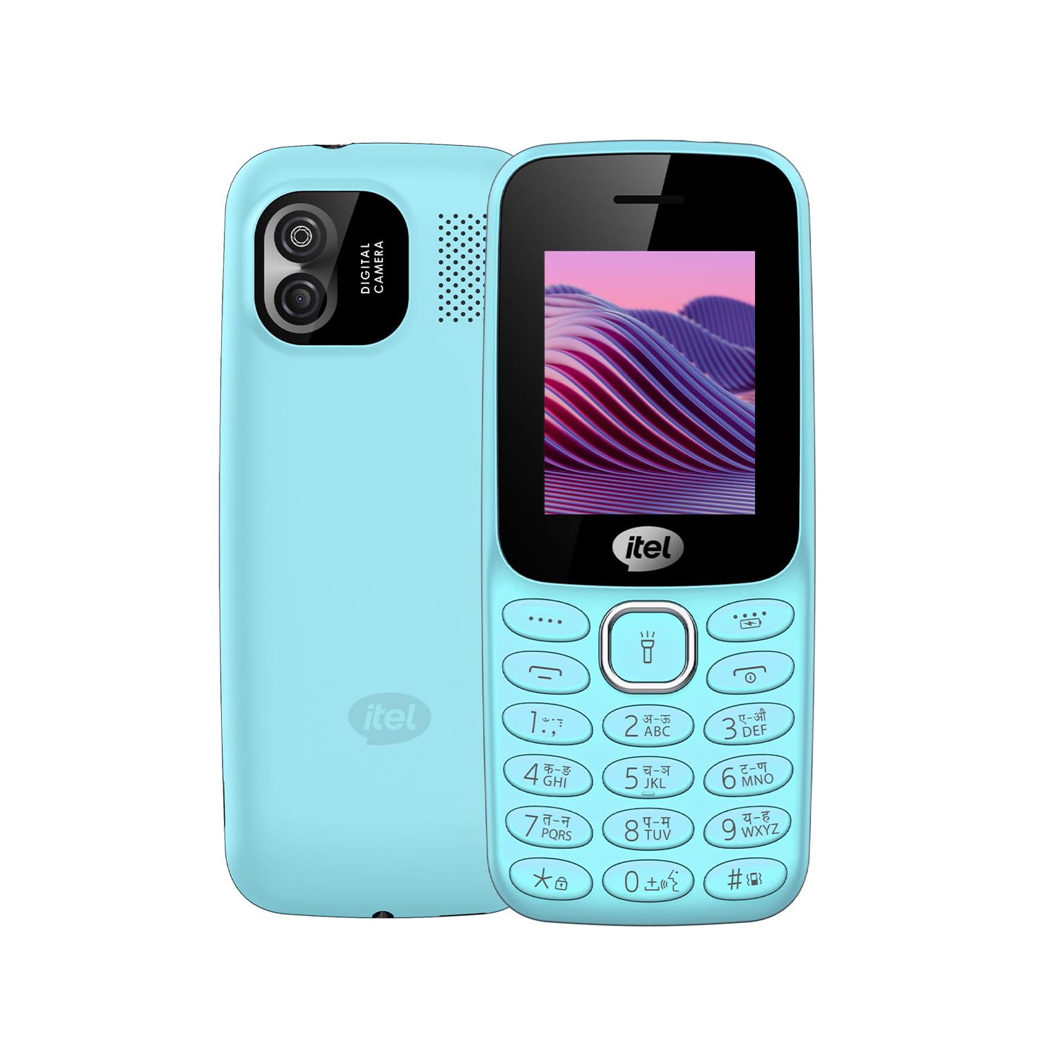 itel it2181 | 1200mah battery with type-c charging | 2.0" bright display | kingvoice | 10 regional language support | auto call record | wireless fm | light green