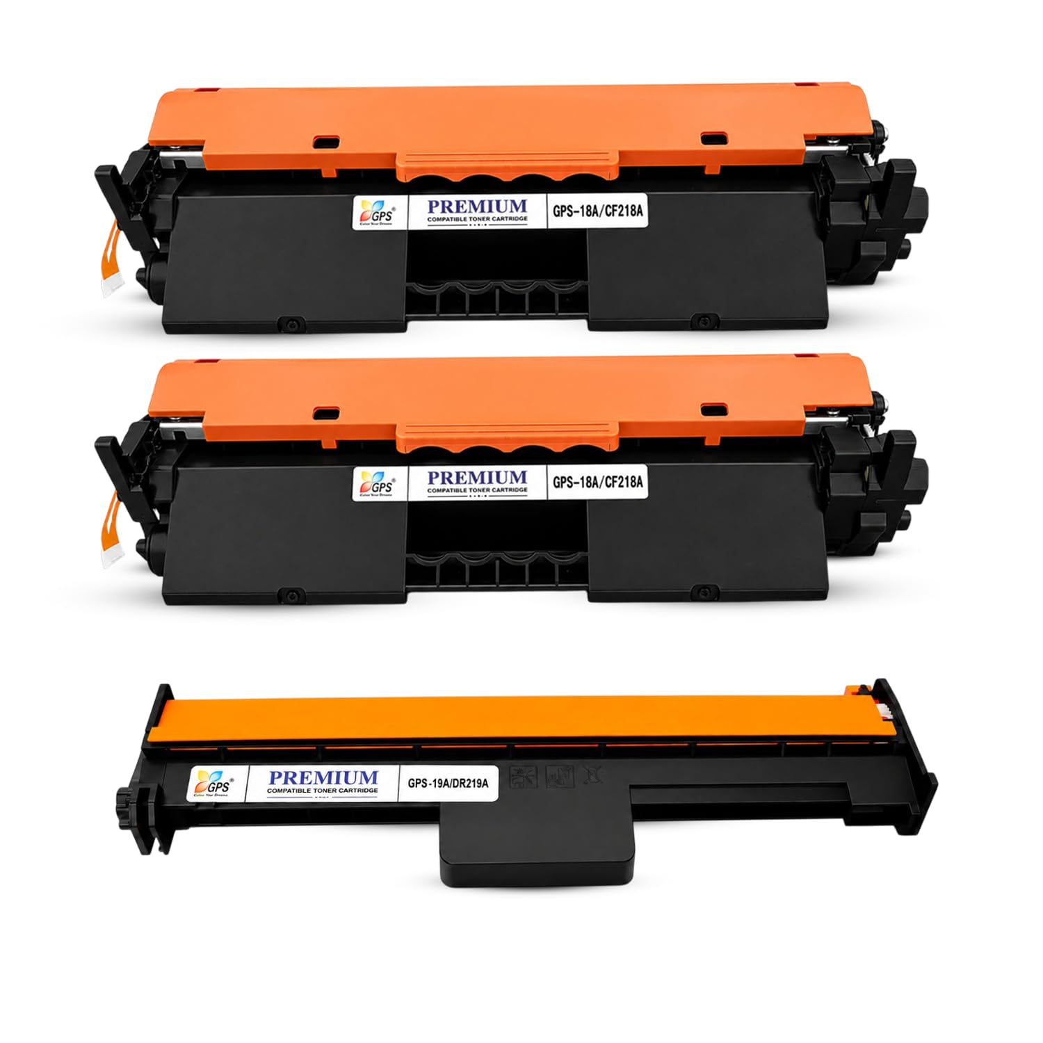 GPS 18A Toner Cartridge Pack of 2 with 19A Drum Unit Combo Compatible for HP LaserJet Pro M104a, M104w, MFP M132a, M132fn, M132fw, M132nw | Black Set | Yield: 14,800 Pages Combined-image-43