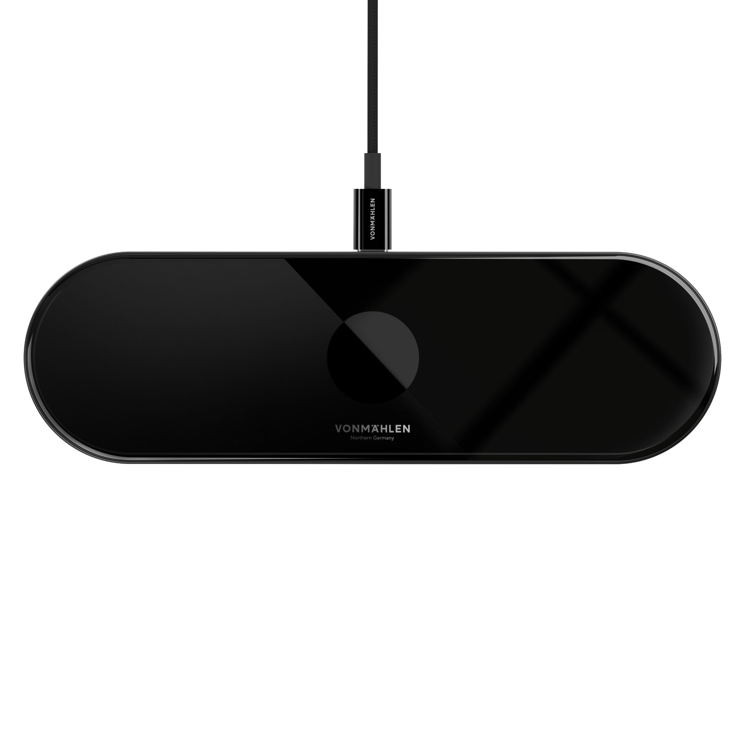 Vonmählen Aura Home - Stazione di Ricarica Wireless 3-in-1, Compatibile con MagSafe, Ricarica Rapida fino a 15W, Design Elegante e Moderno - Nero