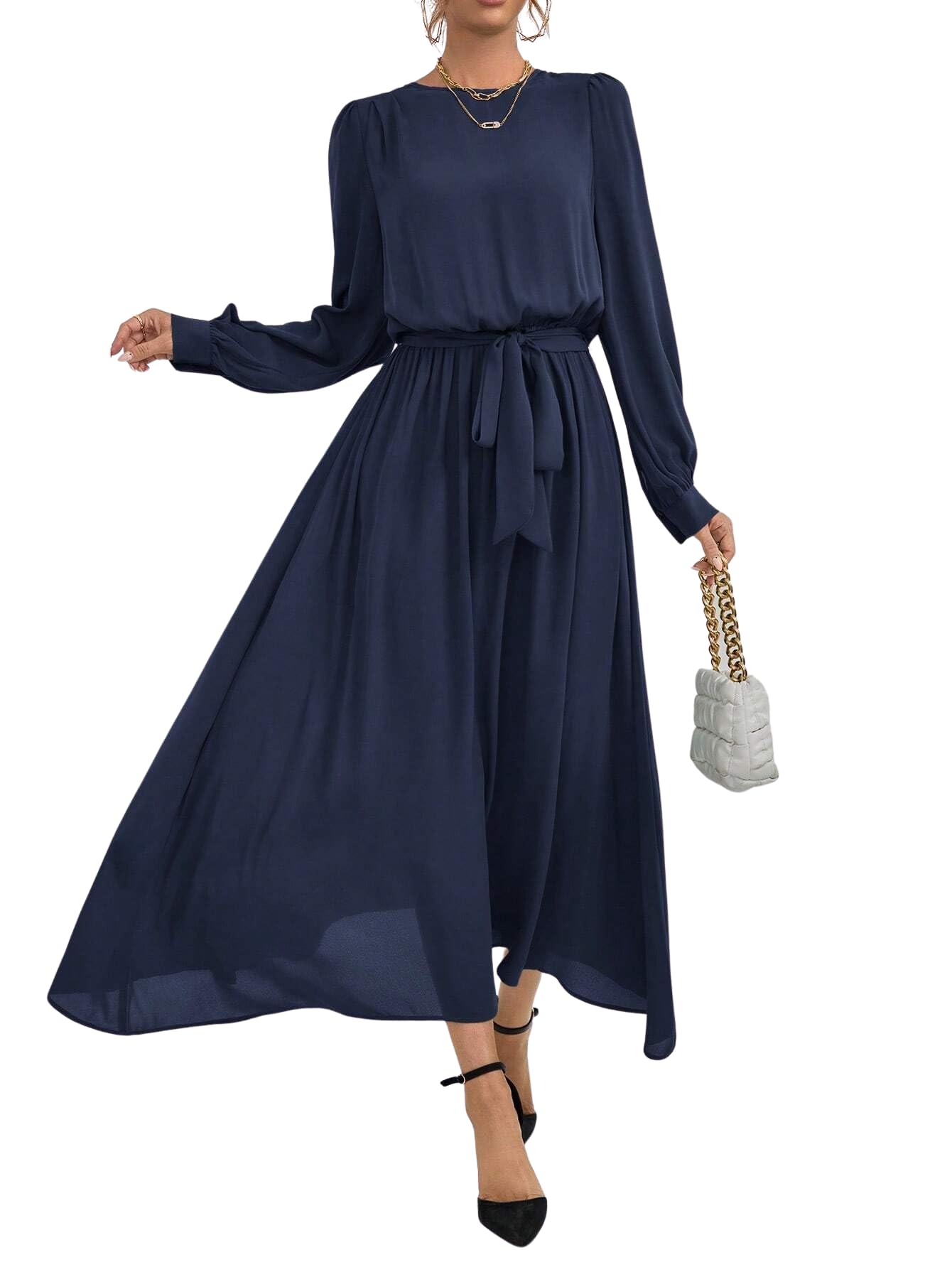 Litzo Western Dresses For Women (L-14-Xl) Blue