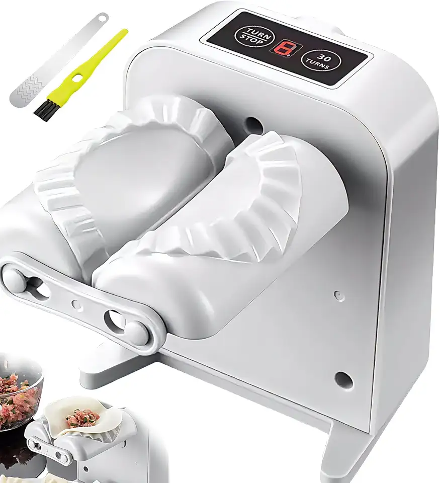 Máquina Elétrica de Fechar Pastel, Maquina de Fazer Pastel, Fechador de Pastel, Máquina Bolinho Massa - 1 Segundo Formador Elétrico Dumpling Maker - Máquina Automática para Fazer