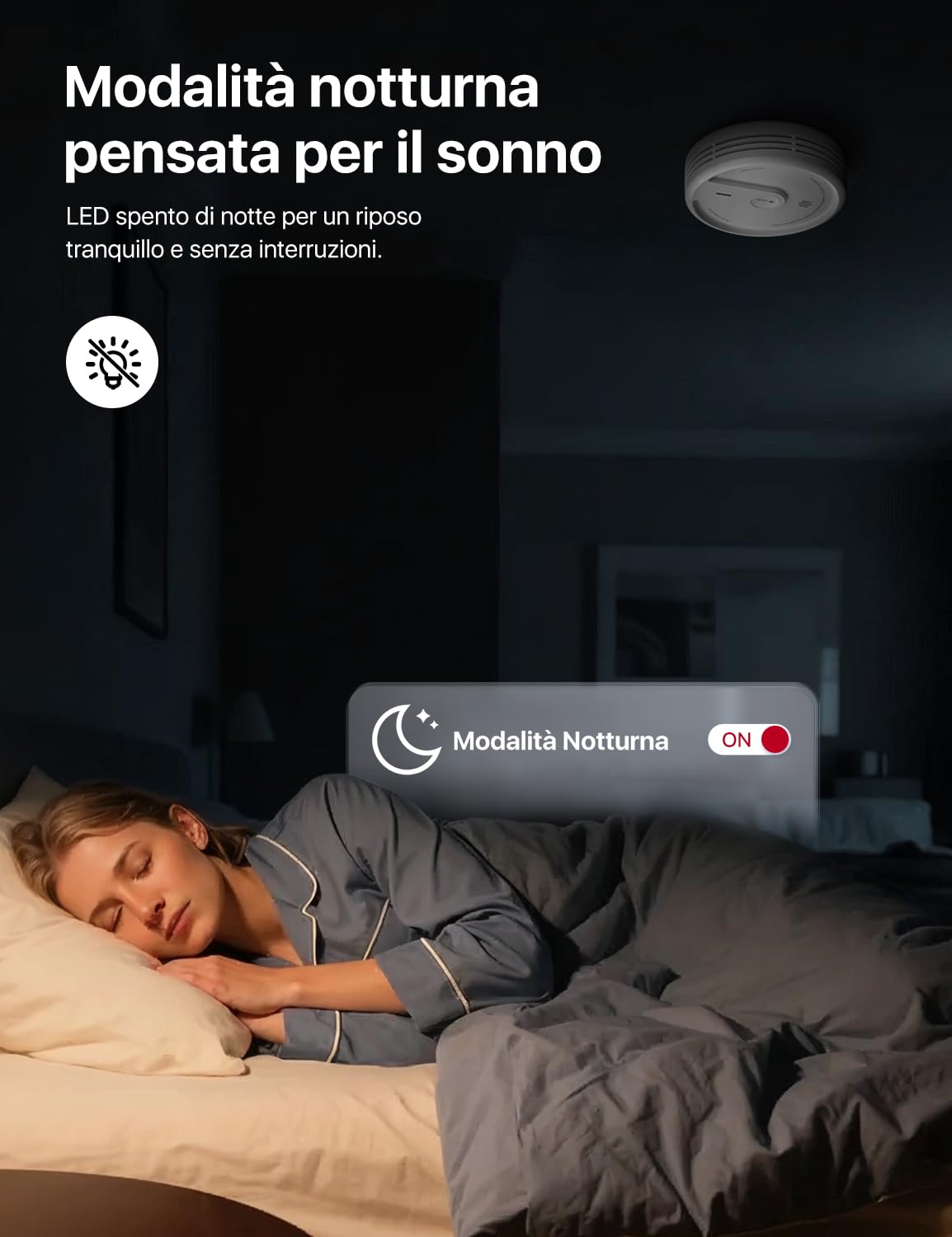 X-Sense Rilevatore di Fumo con Funzione Wi-Fi e App, Allarme Antincendio Intelligente per Casa, Sensore Durata 10 Anni con Batteria Sostituibile, Modalità Notturna, XS0E-iR, 3 Pezzi