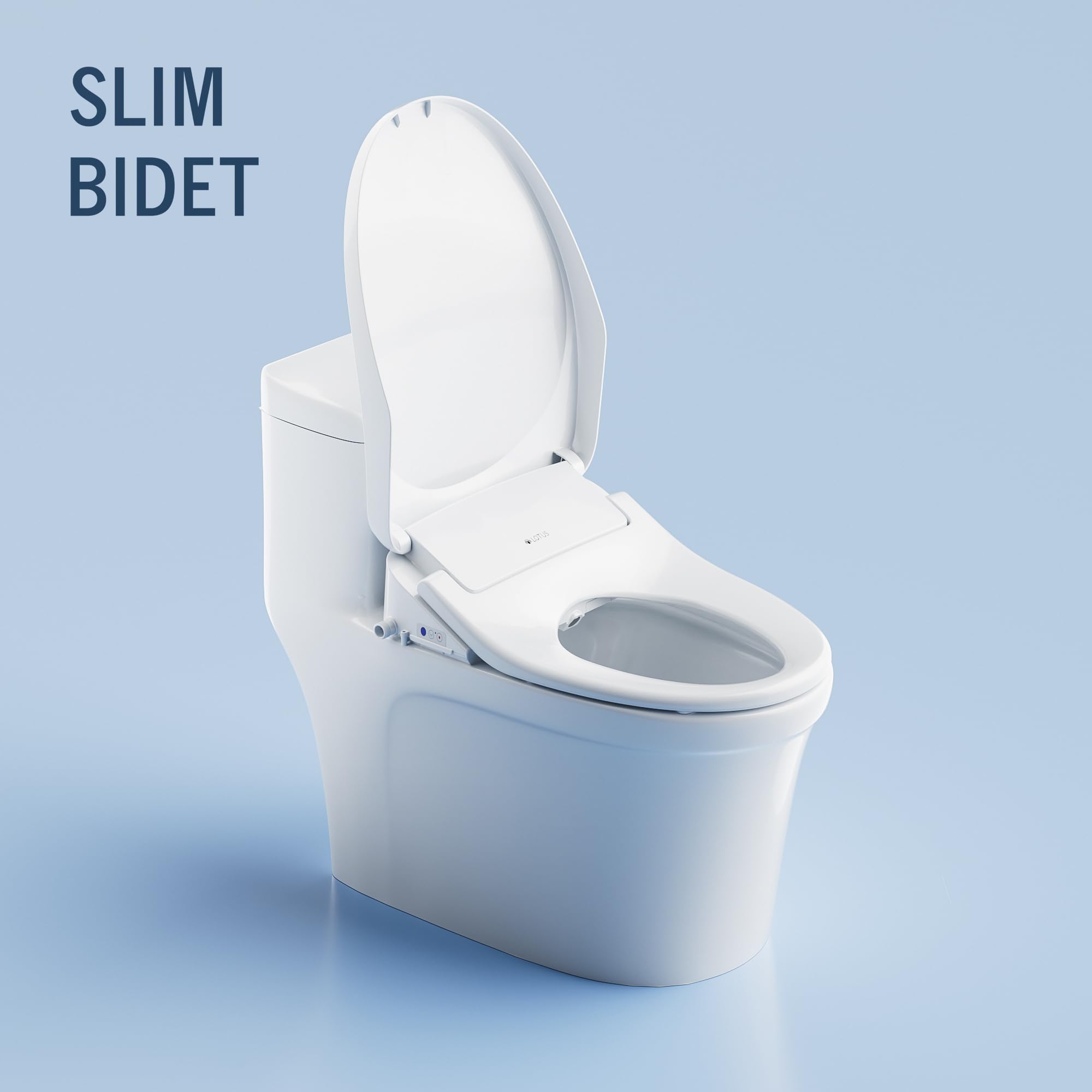 Lotus Bidet ATS-850 Elongated | Slim Heated Toilet Seat with