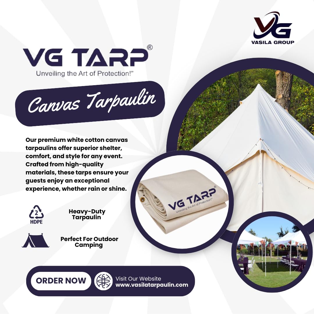 100% Waterproof Heavy Duty Tarpaulin Sheet | Extra Strong, Eyelets, UV Resistant | Tirpal, Tarpal, Tadpatri | UV Treated Rain, Roof, Shed Protection Multipurpose Cover,500 GSM |9x12 — Amazon image 3