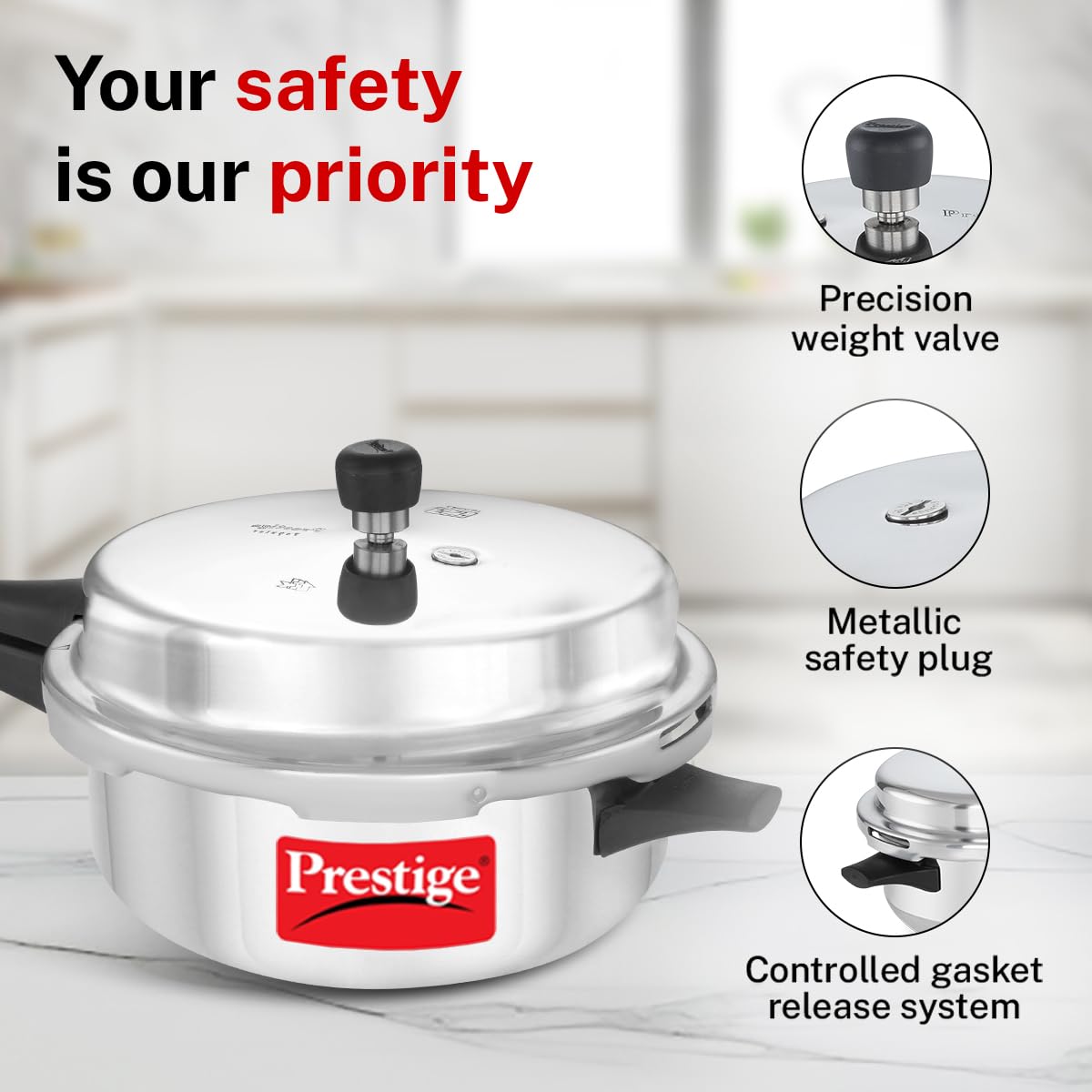 Prestige Pressure Cooker - 6L Silver -4 Prestige Pressure Cooker - 6L Silver -4