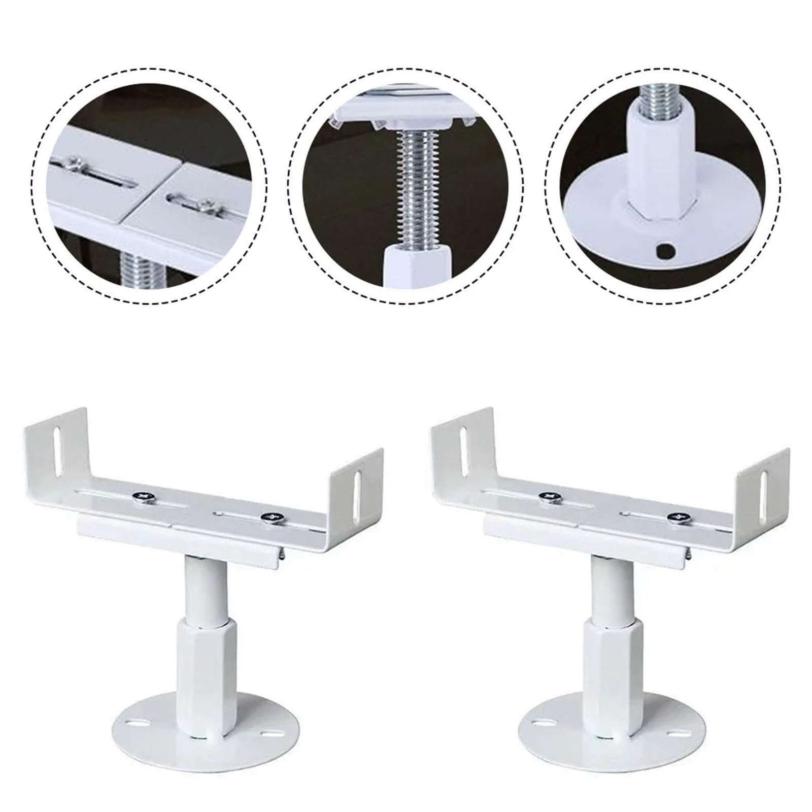 Soportes De Suelo para Radiadores Juego de 2 uds. De Soporte for radiador, Suelo Aluminio, for, fijación Vertical Ajustable, for doméstico(Adjustable 16-21 cm)