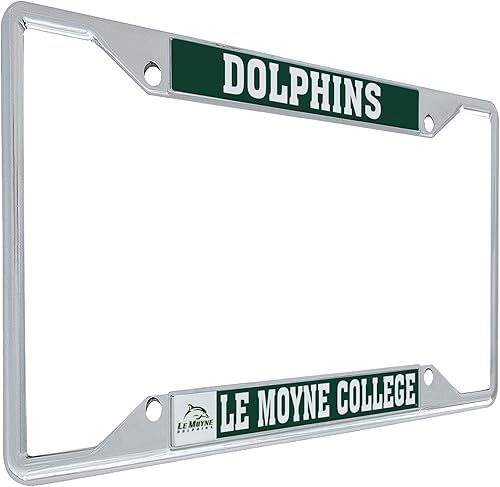 Desert Cactus Le Moyne College Car Accessories Dolphins - Marco de matrícula de metal y soporte para etiqueta para la parte delantera o trasera del
