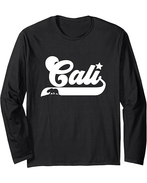 Cali Vintage California Bear USA State Beauty Design Idea Long Sleeve T-Shirt
