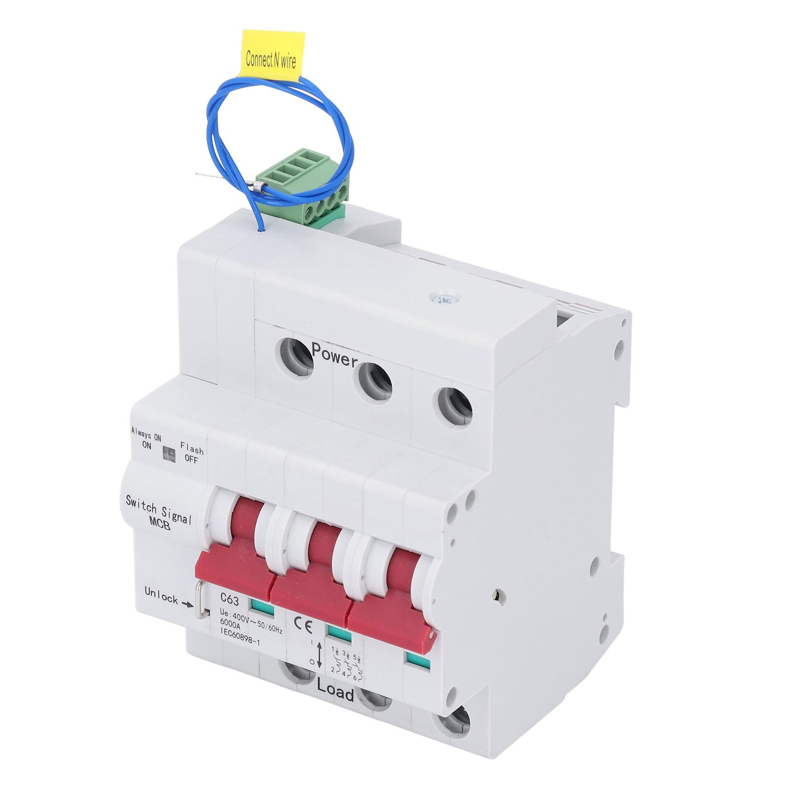Disyuntor Inteligente de 3 Polos para Monitoreo Eficiente de (63A)