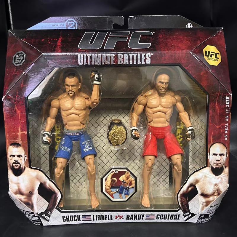 ТоуAE - Randy Couture vs. Chuck LidDELLs UFC 57 Jakks 7-Inch Action Fiɡurе Ultimate Battles