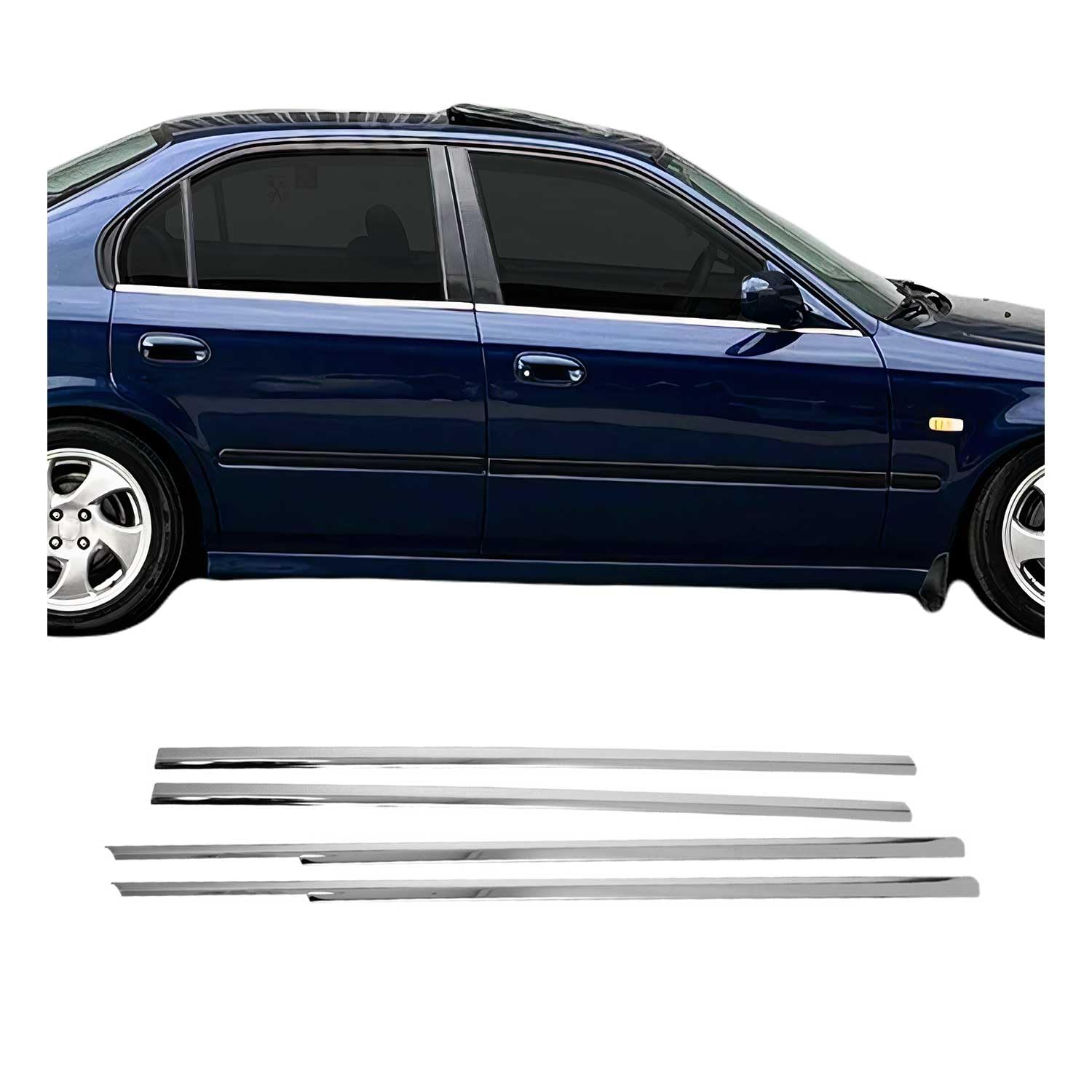 Amazon.com: OMAC Window Molding Trim Streamer for Honda Civic 1996
