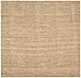 SAFAVIEH Natural Fiber Collection Area Rug - 7' Square, Natural, Handmade Chunky Textured Jute 0.75-inch Thick, Ideal for High Traffic Areas in Living Room, Bedroom (NF447A)