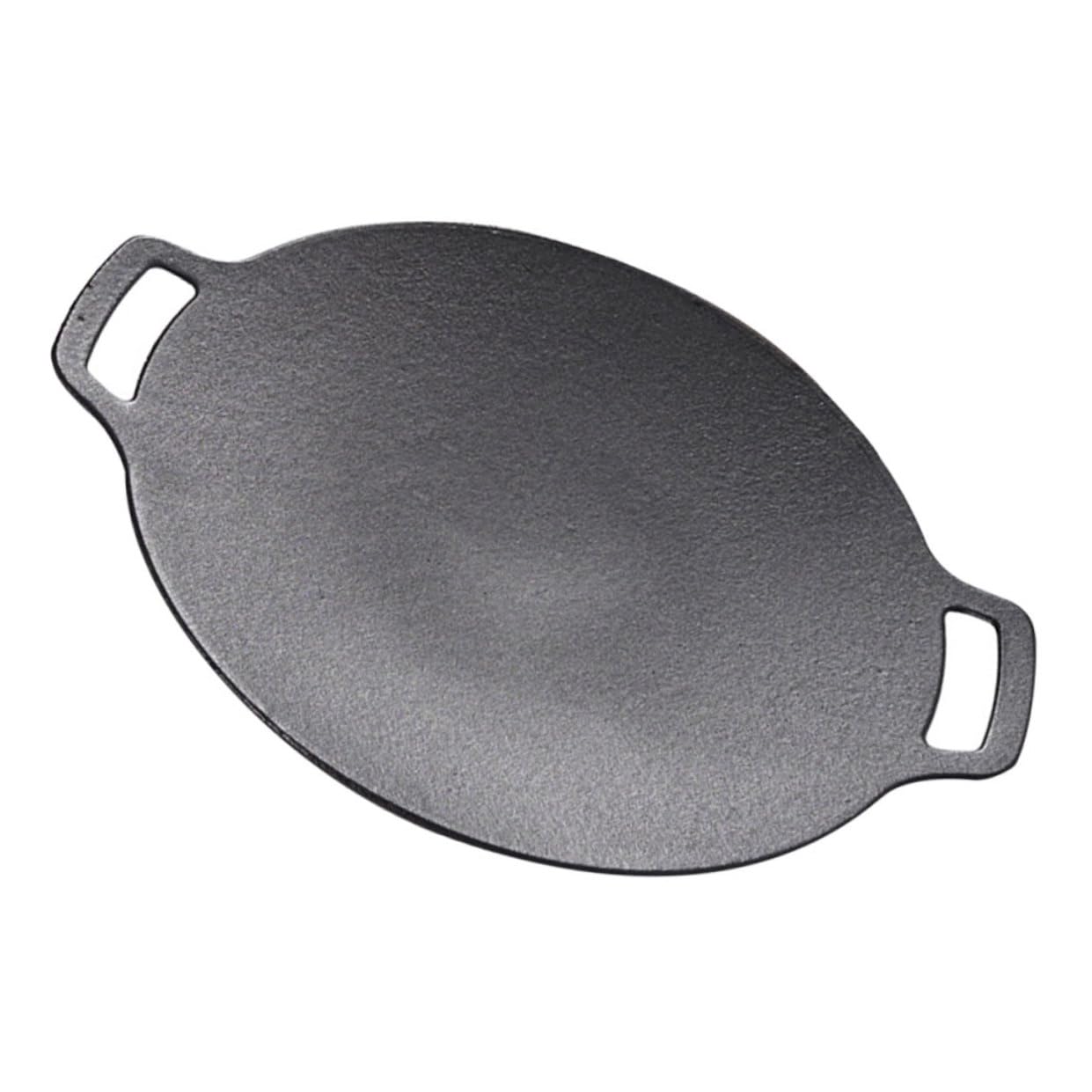 Toddmomy Sartén Accesorio Adecuado de Hierro Fundido para para Parrilla Bordes Lisos Rebabas Bbq y Camping al Aire Libre