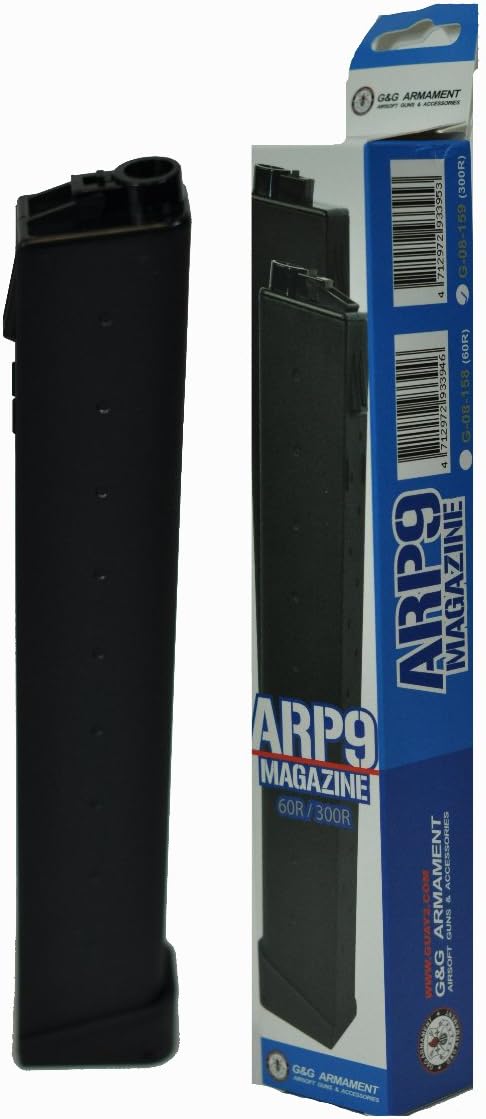 G&G ARP 9 High Capacity Airsoft Magazine - 300 Round - Black - New