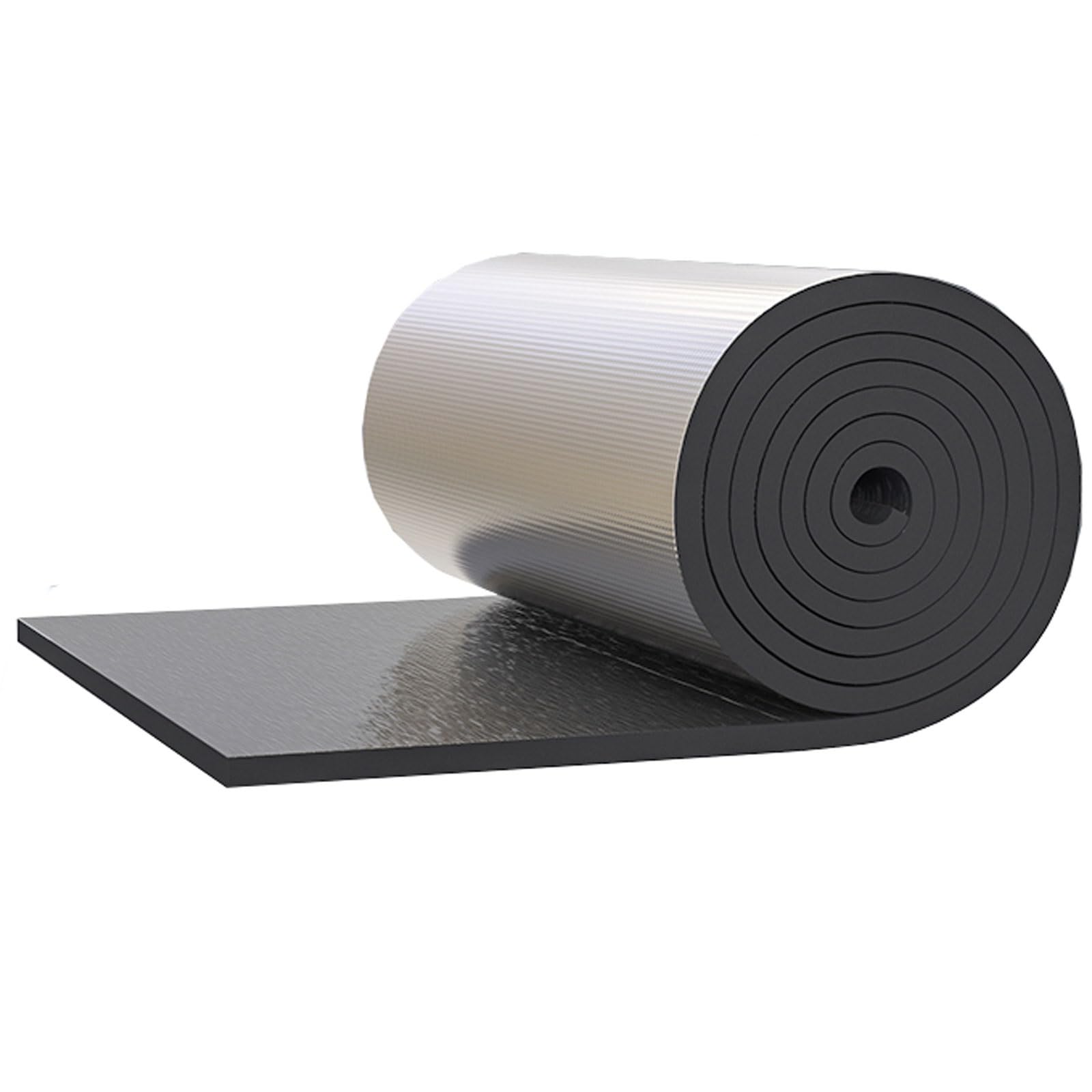 Isolante Termico Foglio Isolante in Alluminio Schiuma Autoadesiva Isolante Radiatore 5mm Isolamento Termico Riflettente Isolamento Termosifoni Nucleo in Schiuma, per Su Tetti Pavim ( Size : 1mx4m )