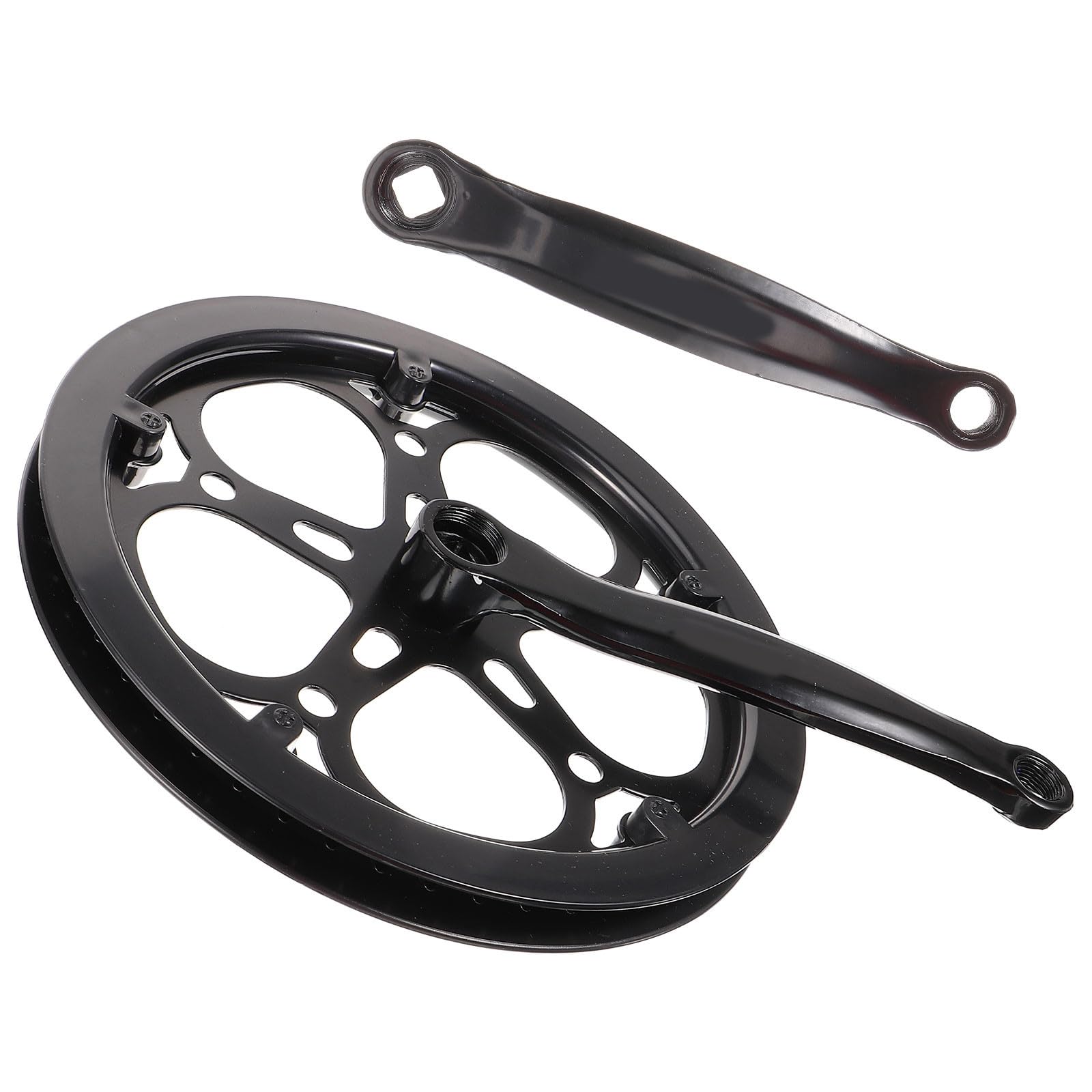 SOLUSTRE Guarnitura per Bici a velocità Singola 170 Mm Ingranaggio in Metallo 52 Denti, Accessori di Ricambio per Mountain Bike e Bici da Pista, Manovella Cava Rimovibile per Ciclismo
