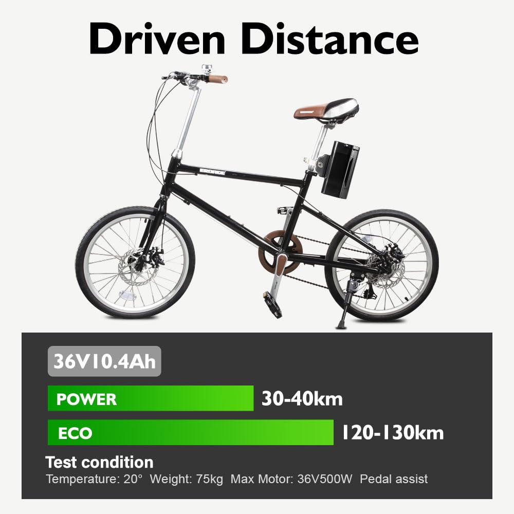 E-Bike Batterie 36V10,4Ah Li-ion Akku mit Ladegerät für Ansmann Senglar,Heinzmann,PortaHK