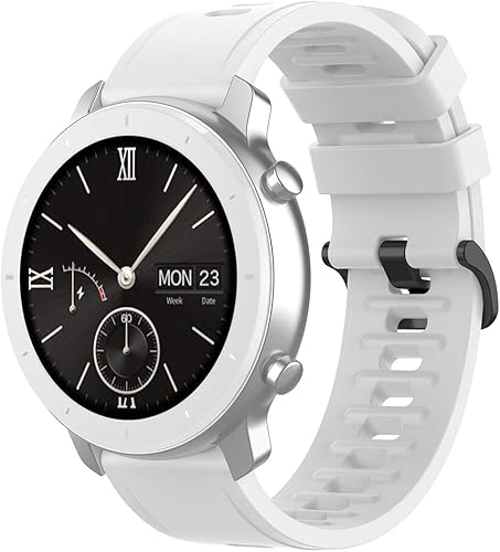 Miniatura 4 de E ECSEM Compatible con correas Tinwoo T20W, correa de goma suave de ajuste rápido para Tinwoo T20W, accesorios de banda de reloj inteligente,