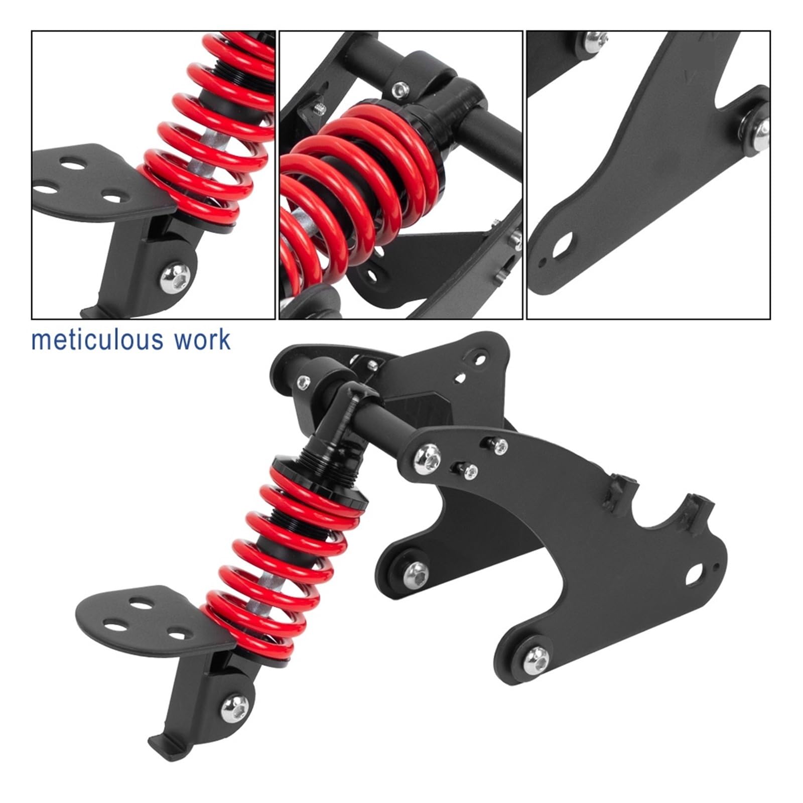 Kit noir de suspension arrière d'absorption des chocs à ressort réglable, compatible avec les accessoires de pièces d'amortisseur arrière de scooter Xiaomi M365 1S Pro Pro2(For Pro Pro2 Scooter)