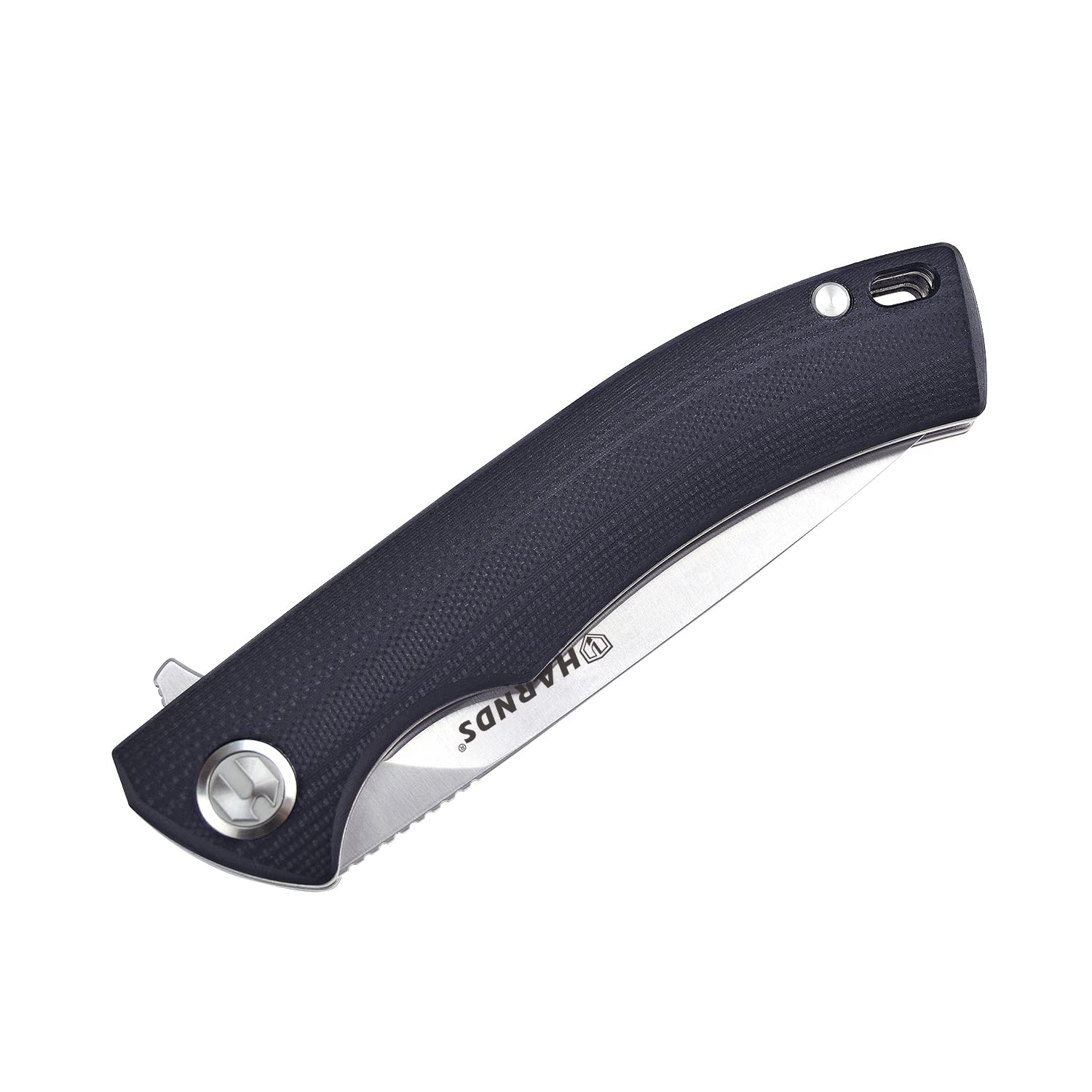 Harnds Talisman Klappmesser Messer mit Clip Folding Knife mit 14C28N StahlKlinge,G10 Griff und Kugellager