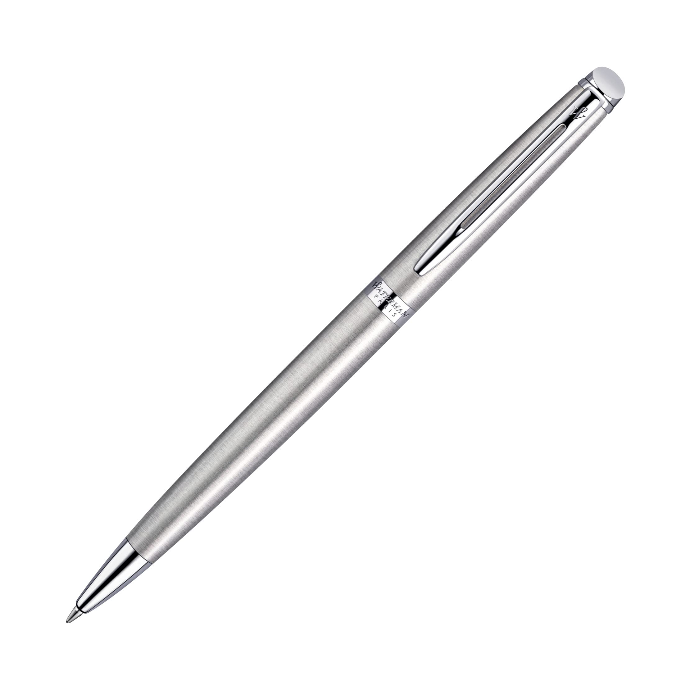 Waterman Emisfero Penna a Sfera Con Incisione Regalo per Mann E Frau Ispirato Di Parigi Moda Incisione Blu Inchiostro (Acciaio Inox C.C,), 176×51×30 MM