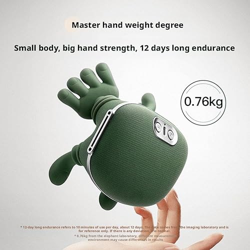 Miniatura 8 de Bionic - Masajeador térmico recargable portátil Shiatsu para cuello y espalda, dispositivo de masaje shiatsu 3D, diseño de mano humana simulada para