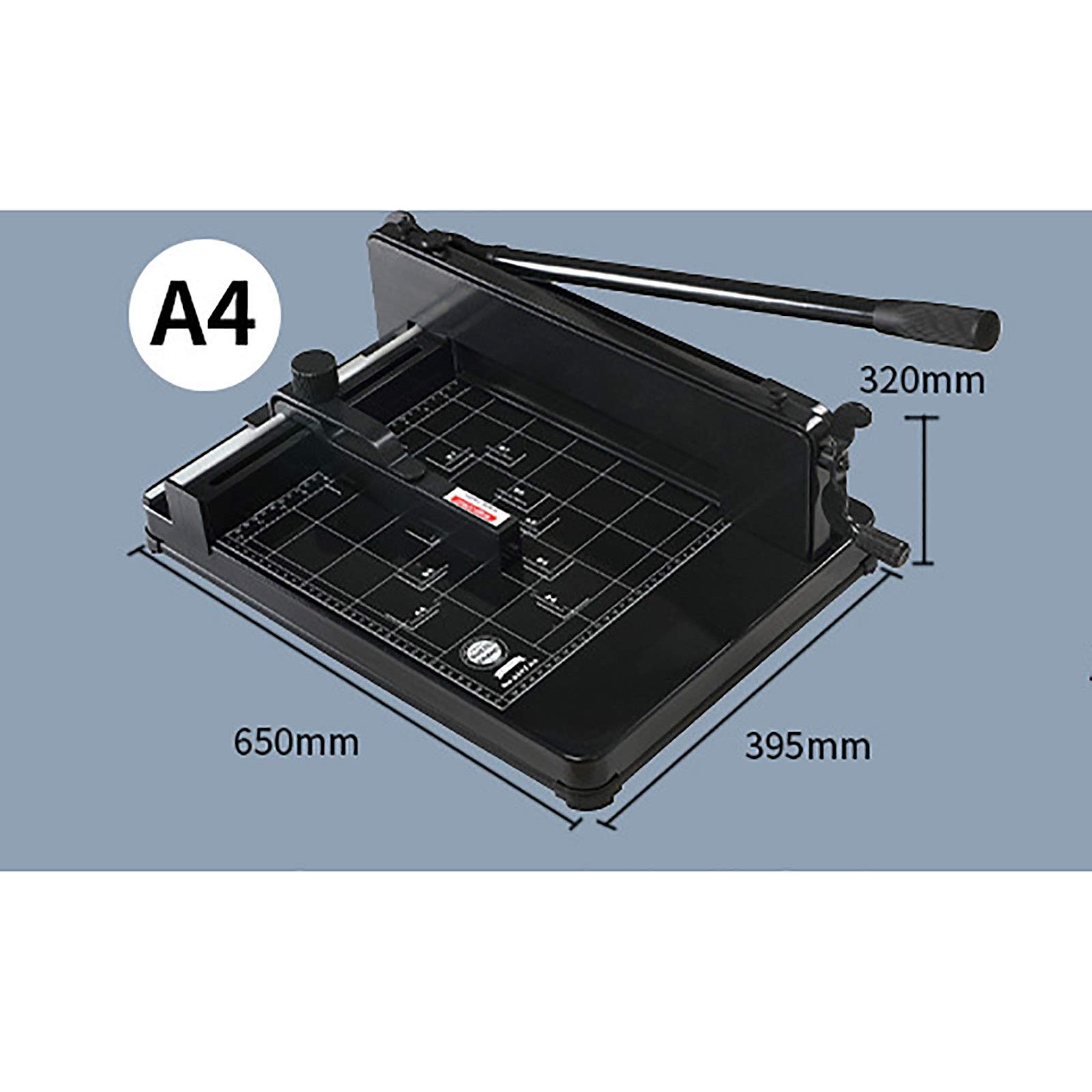 Taglierina per Carta A Strati Spessi Taglierina per Carta A Strati Spessi A4 Taglierina per Carta Resistente A Ghigliottina (Nero 39.5X65X32Cm) (Nero 39.5X65X32Cm)