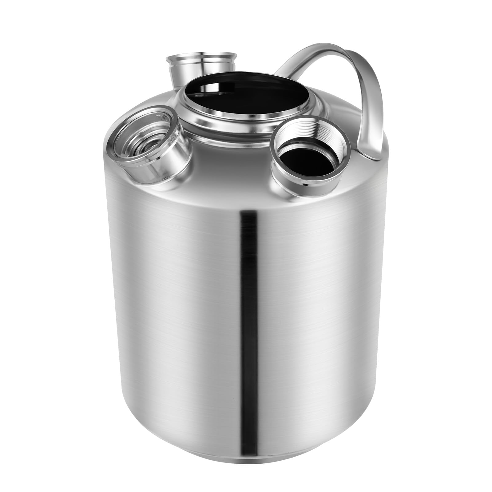 Botte di Pulizia in Acciaio Inox 10L, Contenitore per Pulizia della Birra, 3 Teste Dispositivo di Pulizia della Birra per Lance di Tipo A e S, Contenitore Birra per Pulizia Lattine Birra
