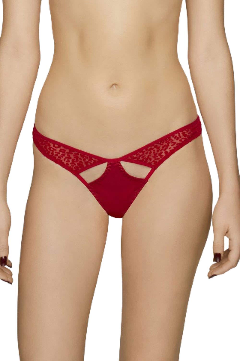 Coco de Mer Playboy Velvet Leopard Thong