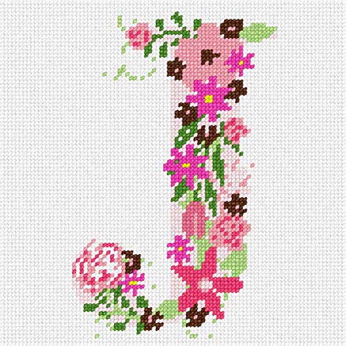 Pepita Needlepoint kit: The Letter J Flowering, 7