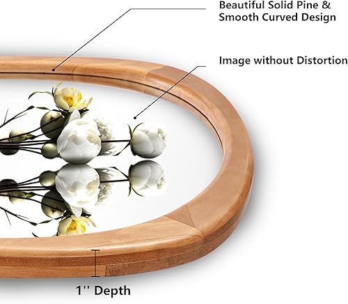 Miniatura 4 de WallBeyond Espejo asimétrico, espejo de pared irregular, espejos de pared decorativos para dormitorio, sala de estar, entrada, pasillo, espejo