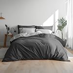 Ensemble de couvertures de couettes - Ultra Conception réversible Soft-Shams inclus & Tailles (Navy Blue, Queen)