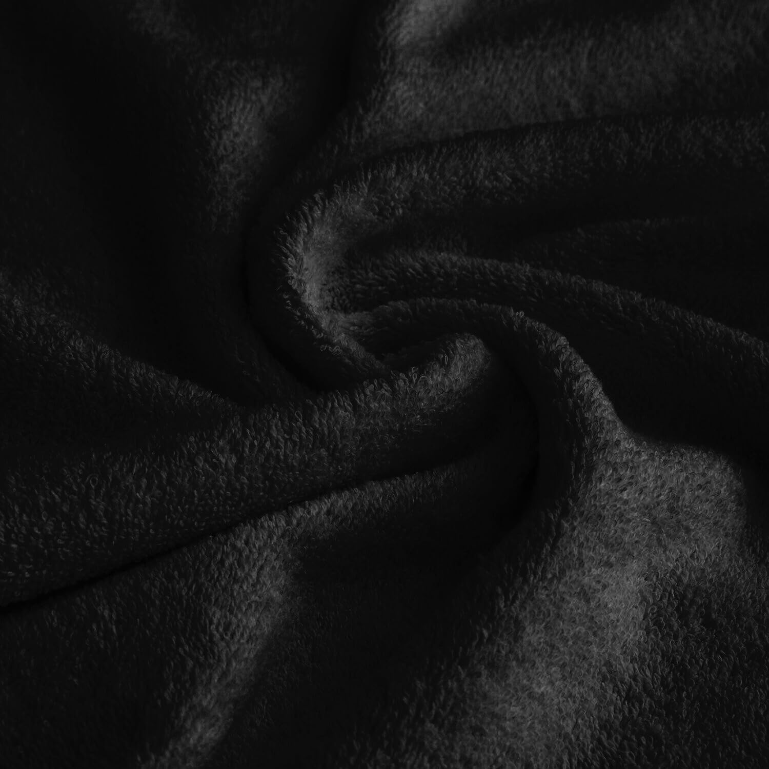 BgEUROPE - Confezione da 20 asciugamani per ospiti, tinta unita, 400 g/m², colore: nero