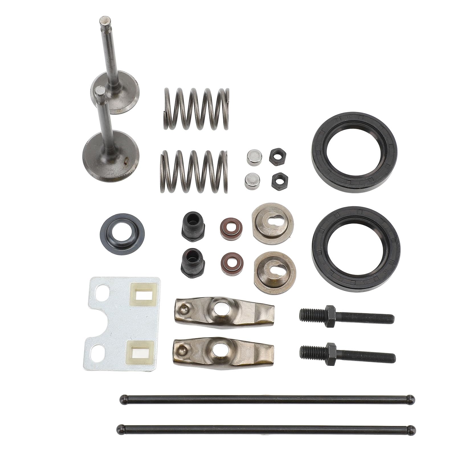 Set Aste di Spinta della Valvola, Set di Bilancieri con Piastra Guida in Metallo 24 Pezzi per Motore GX340 GX390