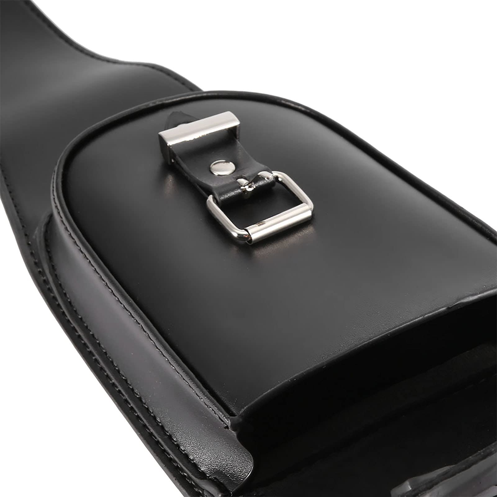 Borsa serbatoio in pelle universale per moto in pelle nera PU Pannello di copertura per serbatoio carburante con borsa a