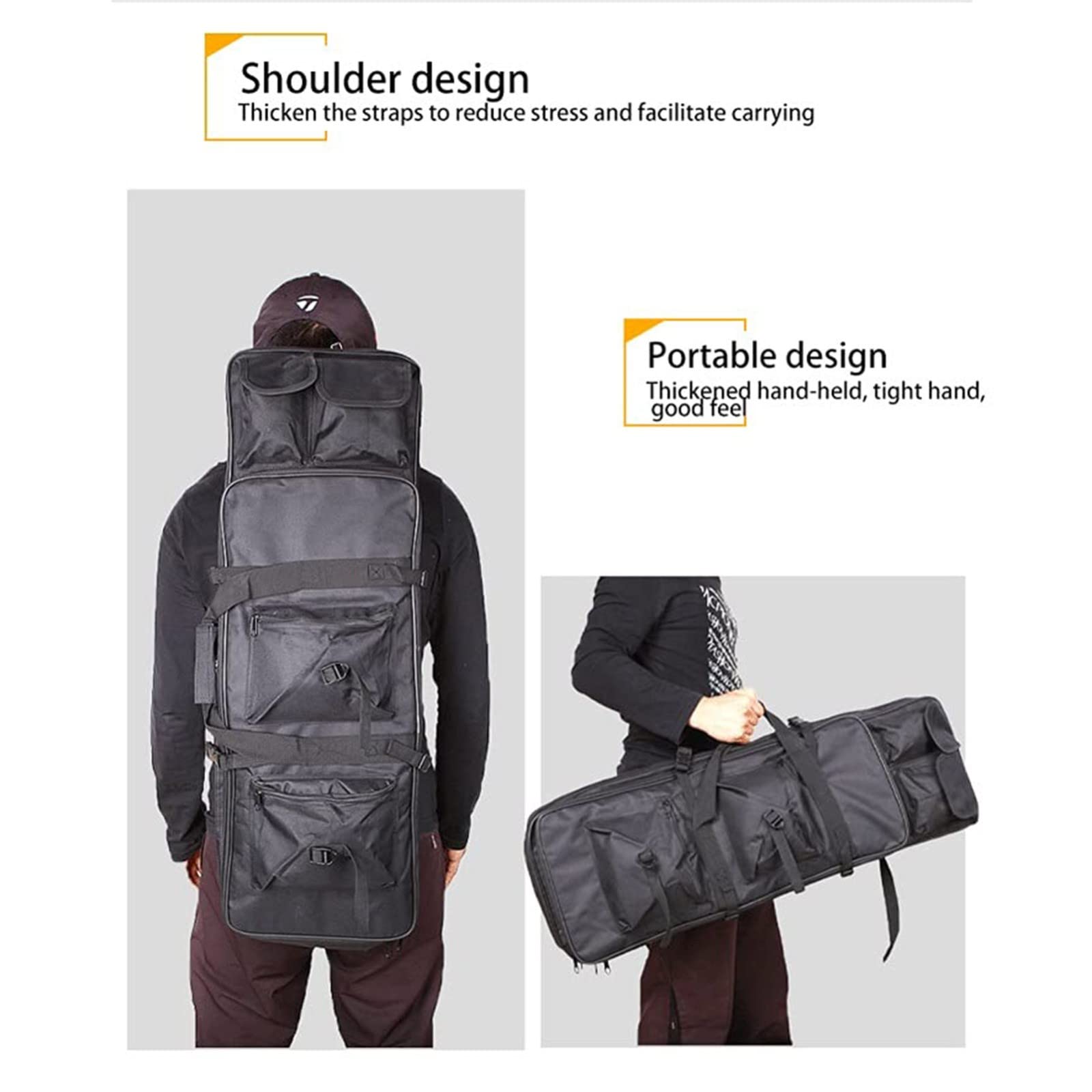 Custodia per Fucile,Supporto al Poligono,Paintball,Resistente e Impermeabile,81 cm/95 cm/118cm Custodia per Fucile Adatta alla Maggior Parte dei Fucili,Zaino Fucile Caccia