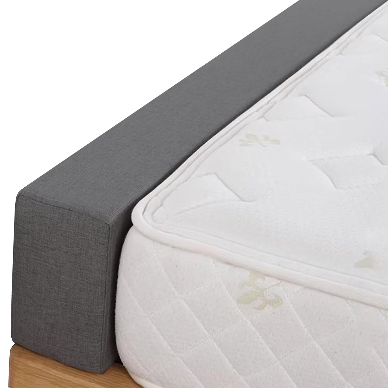 Photo 1 of gywstars Bed Gap Filler for Headboard & Wall - High Density 50D Foam Wedge with Removable Washable Cover | Queen/King Size Mattress Spacer