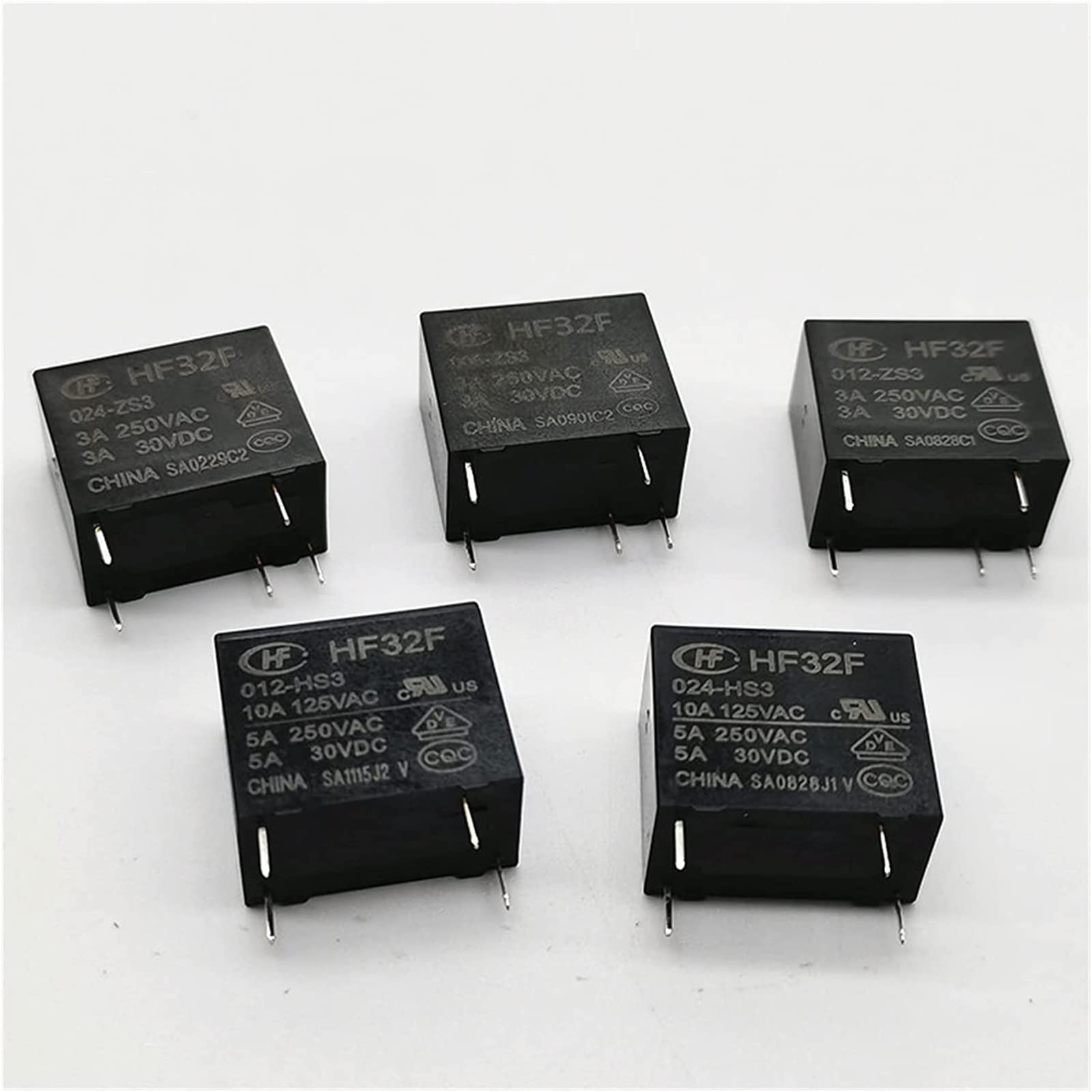 Moduł płytki obwodu DIY przekaźnik wysokiego prądu 32F-G-005 012 024-HS3 4 PIN 5A 10A(HF32F-005-HS3-5A)