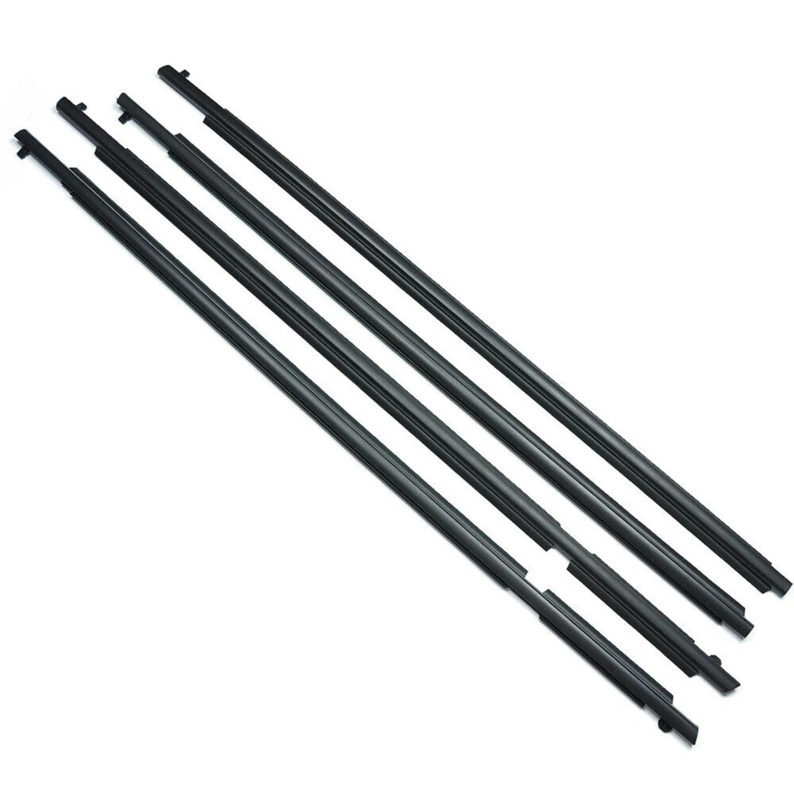 Glilar One Color Automotive Window Seals Compatible With Toyota For Rav4 Us 2006-2012 4Pcs Car Outer Window Weatherstrip Strip Sealing Belt 757100R020
