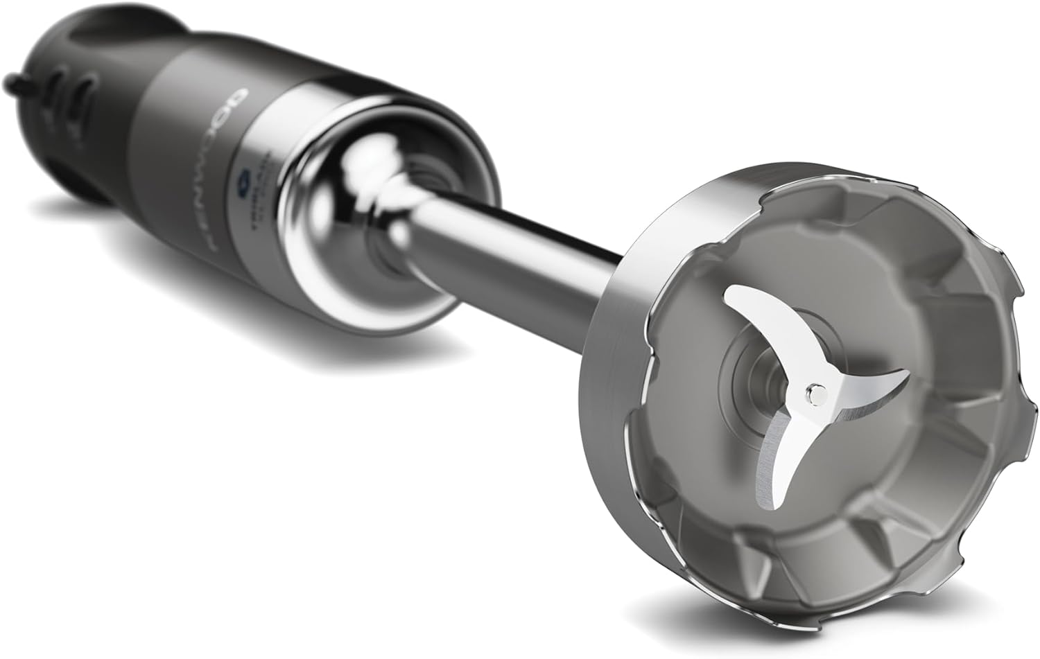 Kenwood Triblade XL Pro HBM80.322BK, Minipimer con Sistema Triblade, Velocità Variabile + Turbo, Asta Acciaio Inox, Include Tritatutto 500ml, Frusta, Emulsionatore, Bicchieri 700 e 250 ml, 1200W, Nero - Immagine 4