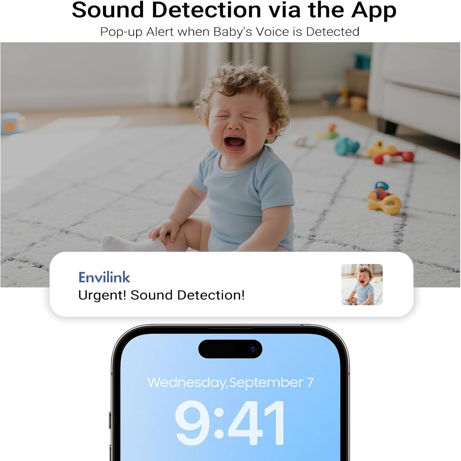 Baby Monitor with Camera and Audio, Video Baby Monitor WiFi Night Vision, 2.8" LCD Screen Baby Camera VOX Mode Alarm and 1200ft Long Range