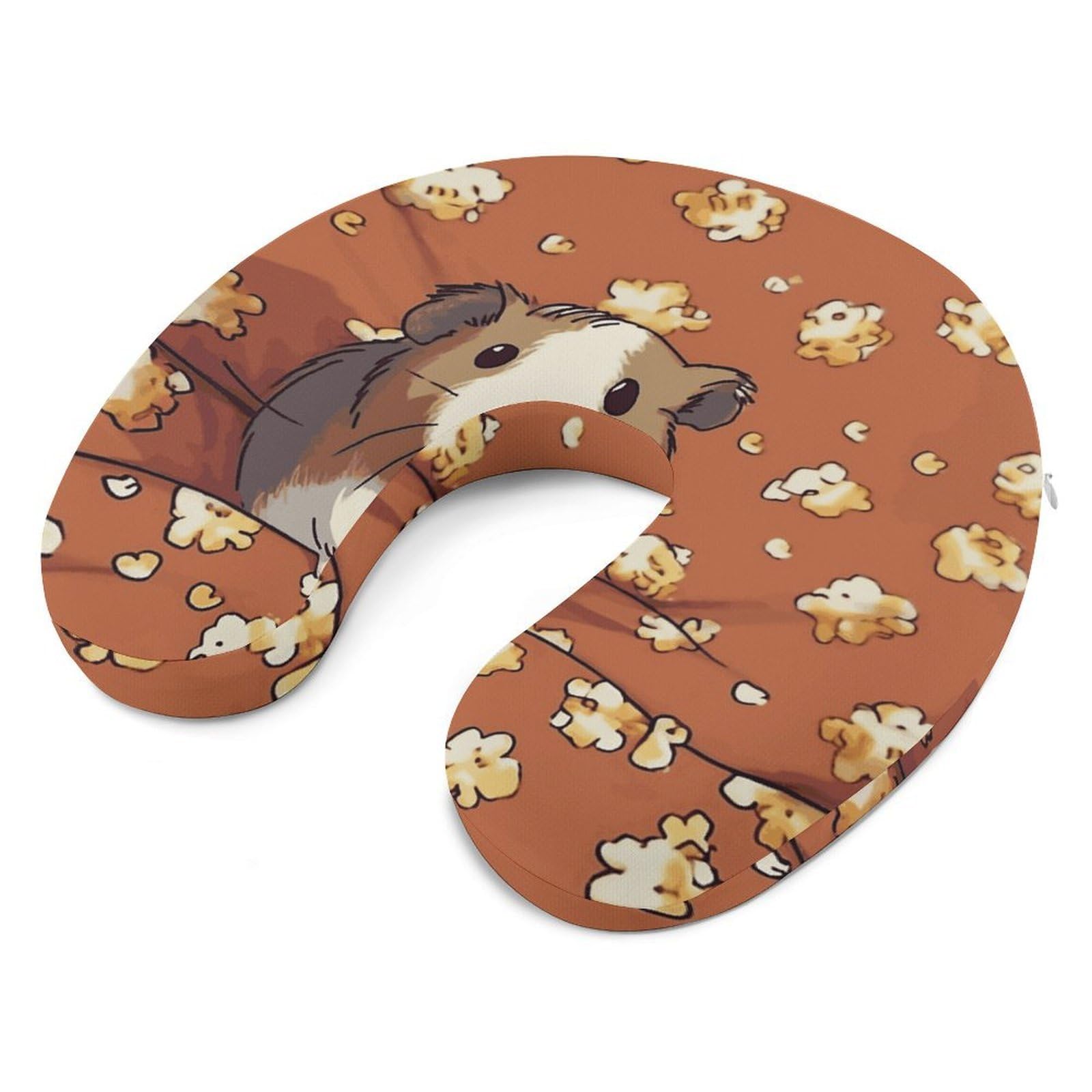 Smiling (15) Cuscino a forma di U, nucleo in memory foam, cuscino per fornire supporto per il collo, cuscino da viaggio, adatto per aerei, auto, case e uffici.
