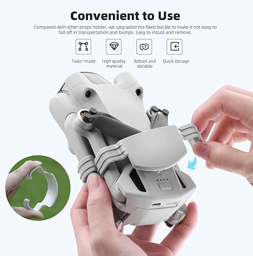 Miniatura 3 de HeiyRC Correa de soporte de hélice para DJI Mini 3 Pro Drone Fijo Accesorios Fijo Fijo Soporte de Cuchilla Estabilizador Protección Guardia Accesorio