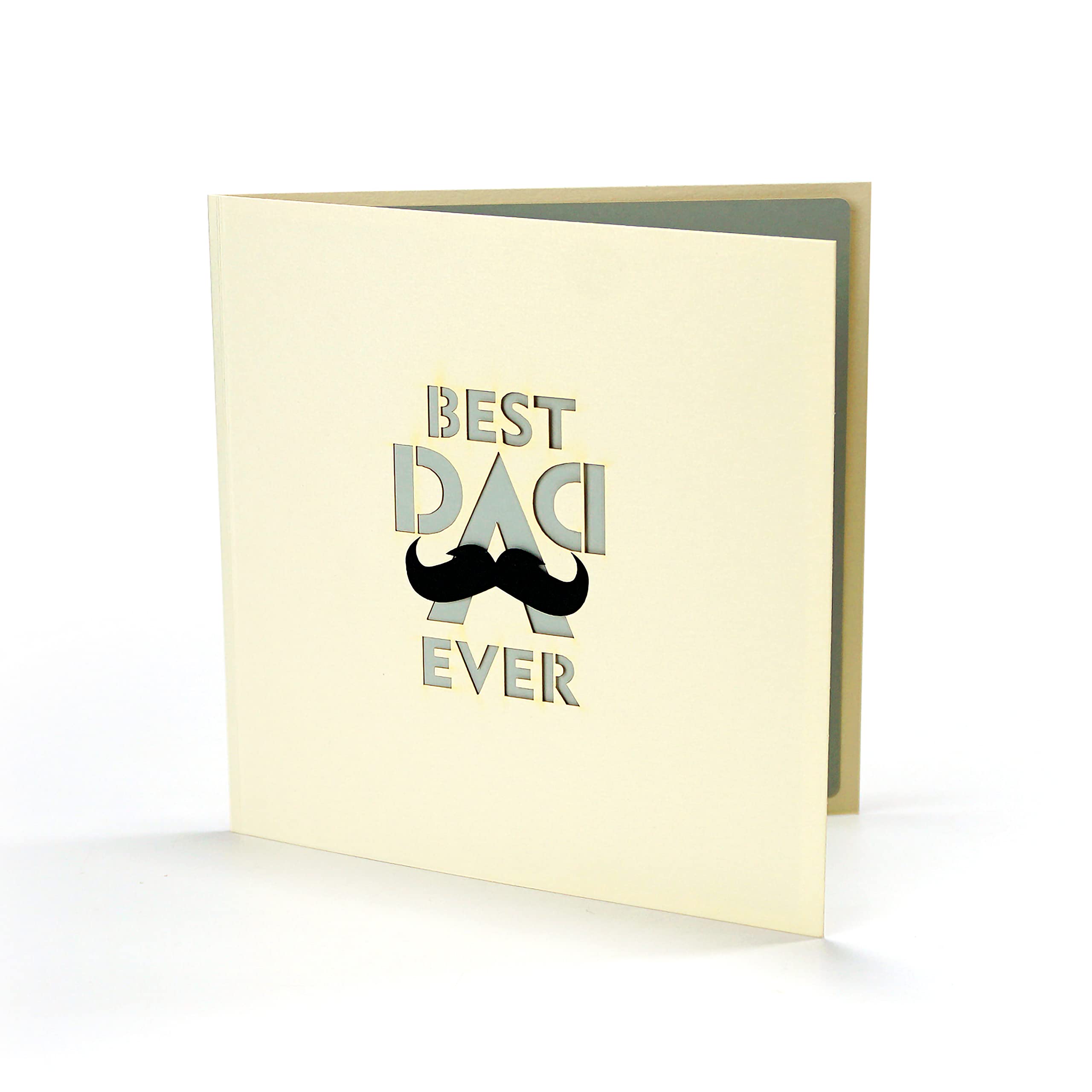 3D Pop-Up Grußkarte 'Best Dad Ever' - Besondere Karte Für Vatertag & Geburtstag