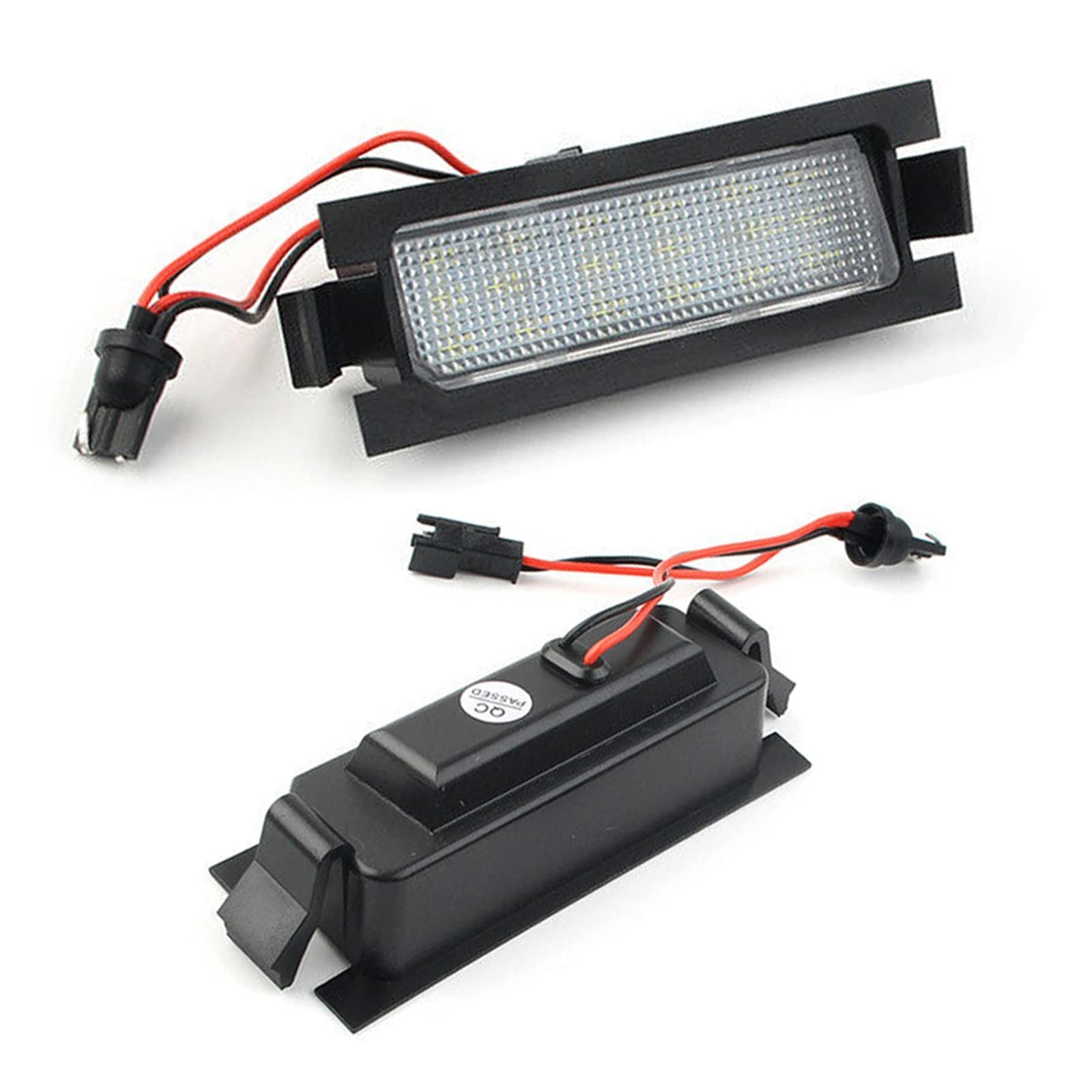 Luz de la placa del auto 2 Uds Luz - Para Matrícula De Coche Canbus Sin Error Para I30 Accent Elantra GT Hatchback Para PRO Ceed 6500K Lámpara Blanca
