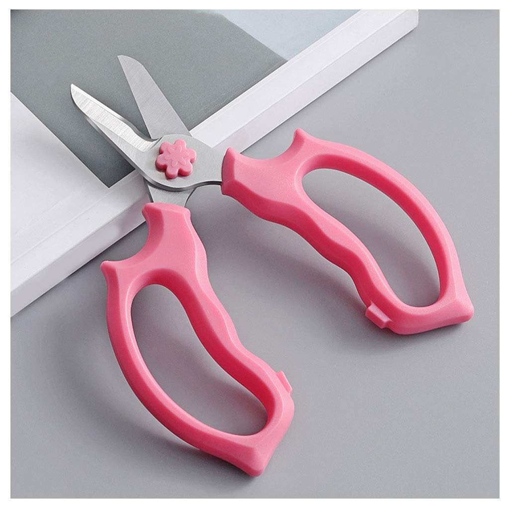 Cesoie per Fiori da Giardino Strumenti per potatura Cesoie a Testa Larga in Acciaio Inossidabile Forbici multifunzionali Strumenti Floreali Rosa Cesoie per potatura Bypass (B)